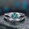 thumbnail image 2 of Couple Rings Matching Promise Rings Vintage Fashion Copper Alloy Zircon His And Hers Rings For Couples Classic, 2 of 4