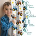 thumbnail image 3 of Blackout Kids Curtains,Cartoon Tractors Stars White Pattern Childrens Insulated Curtains Set Of 2,Bedroom Essentials,Toddler Room Decor 42"x54", 3 of 5