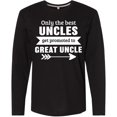 thumbnail image 3 of Inktastic Only the Best Uncles Get Promoted to Great Uncle Long Sleeve T-Shirt, 3 of 5