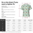 thumbnail image 4 of Bixox Men's Kawaii Sushi Printed Short Sleeve Skinny Athletic T-Shirt, 4 of 6