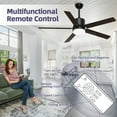 thumbnail image 6 of Xaujix Ceiling Fans with Lights and Remote Control, 60" Indoor Outdoor Ceiling Fan 6-Speed Silent Reversible Motor for Patio Farmhouse Bedroom Living Room, Walnut&Black, 6 of 12