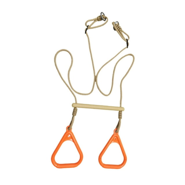 Almencla Gymnastics Rings Adjustable Strength Training Non Slip Handles Pull up Rings