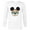 White, variant on Disney Mickey Mouse Rainbow Sunglasses - Long Sleeve T-Shirt for Men -Customized-White