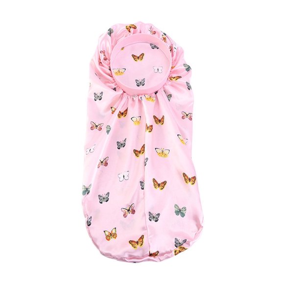 Long Braid Satin Nightcap Hair Care Cap for Women Salon Hat Protective Sleeping Bonnet Silk-Like Soft Comfortable Elegant Design