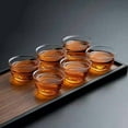 thumbnail image 6 of Chinese Tea Tasting Cup, Small Glass Teacup Kung Fu Teacup, Tea Bowl Cup Set of 6, Mini Water Tumbler for Green Tea, Oolong, Pu'er, 6 of 15