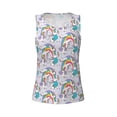 thumbnail image 5 of Goofa Unicorn DoingYoga Printed Womens Workout Tops for Women Sleeveless Yoga Shirts Athletic Running Tank Tops Sleeveless Gym Clothes Workout Apparel-Large, 5 of 9