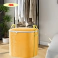 thumbnail image 5 of Titcea Clothes Storage Bins with Lids, 260L Thickened Oversized Capacity Moving Packing Bag with Reinforced Handle, Under Bed Storage Containers for Clothing, Blanket, Comforters, Bed Sheets, Toys, 5 of 8