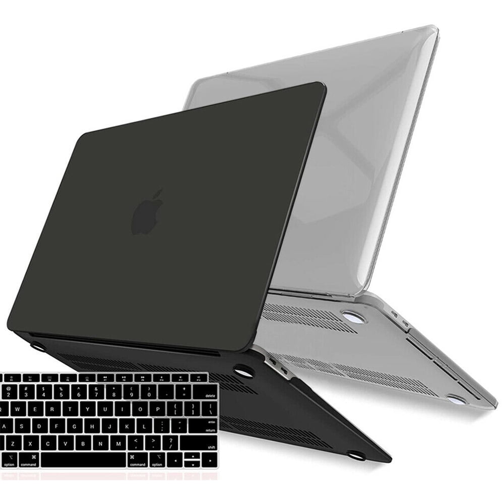 Classical Black Half See-Through Hard Shell Case Cover for Macbook Air 13"13.3 