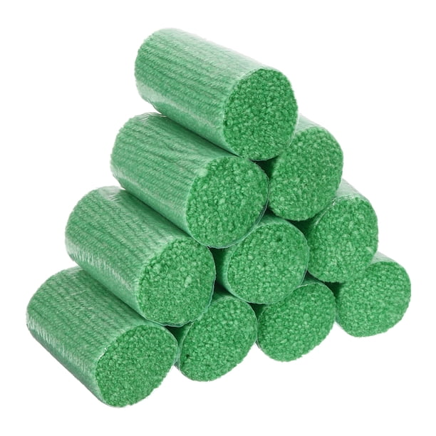Uxcell 10 Rollos de Hilo para Gancho, Hilo Pre-cortado para Alfombra de Gancho, Verde