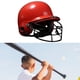 thumbnail image 1 of Casco de béisbol con mascarilla Protector de cabeza para casco de softbol amortiguador Rojo, 1 of 8