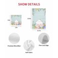 thumbnail image 7 of Easter Bunny Tail Kitchen Dish Towels for Drying Dishes Set of 4, Colorful Easter Eggs Teal Wooden Leaves Waffle Weave Microfiber Hand Tea Bathroom Towels Quick Dry & Absorbent Towel 15.7x23.6, 7 of 7