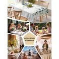 thumbnail image 5 of Sage Green Eucalyptus Tablecloth Square Table Cloth 54x54, Waterproof Tablecloth Outdoor Table Cloth, Pastoral Watercolor Leaf Fruit Washable Table Cover for Kitchen Dining Party, 5 of 8