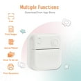 thumbnail image 5 of Portable Mini Printer Photo Pocket Printer,Bluetooth Smart Inkless Thermal Printer, 5 of 8