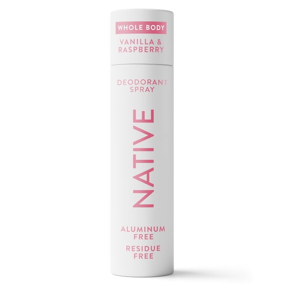 Native Whole Body Deodorant Spray Vanilla & Raspberry, 3.5oz
