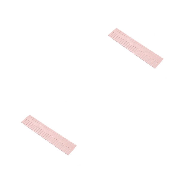 Paquete de 4 divisores organizadores de cajones Cateissary Rosado 37x7cm