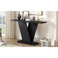thumbnail image 4 of Mirod Console Table with Natural Wood Veneer,V-Base Design for Classic Versatility ,Perfect for Displaying Your Favorite Items, Easy Assembly, 4 of 11