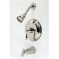 thumbnail image 2 of Kingston Brass KB3636AL Restoration Tub and Shower Faucet, Polished Nickel, 2 of 3
