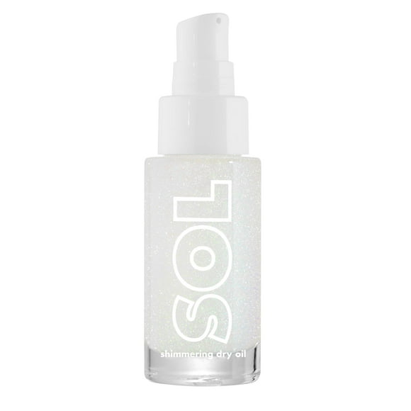 ColourPop Sol Shimmering Dry Body Oil - Moisturizing Body Care & Shimmer Oil - Lightweight Formula Infused with Nourishing Coconut, Argan & Almond Oils - Like Diamonds (0.16 Fl Oz)
