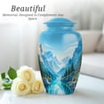 thumbnail image 5 of Mountain Memorial Urns For Human Ashes Adult Female - Blue Urns For Adult Male - Purple Funeral Urn For Man And Woman, 1 Large & 4 Keepsake - Memorial Urn For Human Ashes Mom & Dad - 10 & 3 Inch, 5 of 7