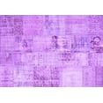 thumbnail image 1 of Ahgly Company Indoor Rectangle Patchwork Purple Transitional Area Rugs, 7' x 10', 1 of 4