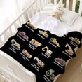 thumbnail image 2 of Excavators Blanket Cartoon Cars Construction Tractor Flannel Lightweight Blankets Quilt Plush Fleece Soft Bedding Throw Blanket for Couch and Bed 50"x40" for Kids, 2 of 4