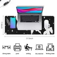 thumbnail image 5 of Long Mouse Pads for Desk,Spooky Halloween Silhouette Pattern Desk Mats on Top Of Desks, Desk Mouse Pad Extra Large with 3mm Non-Slip Base and Stitched Edge for Gaming,Office,Work,Home 31.5x11.8in, 5 of 5
