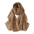 thumbnail image 1 of Jumpingount Bufanda con estampado clásico y atemporal de poliéster Bufanda elegante y cálida no tóxica e inodora para mujer Accesorios de disfraces Caqui, 1 of 6