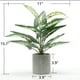 thumbnail image 4 of Injueey Verde Bajo en carbono Protección del medio ambiente Plantas artificiales Tortuga Hoja trasera Flores artificiales Decoración, 4 of 6