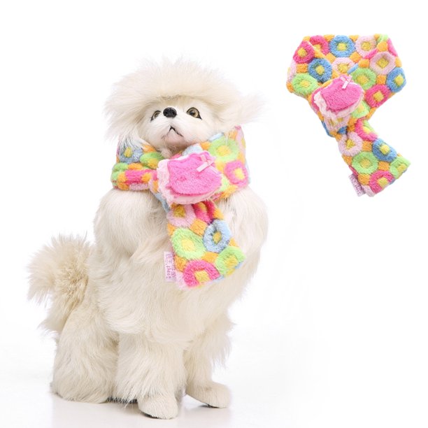 Bufanda para mascotas, accesorio festivo para perros/gatos, bufanda para mascotas de vacaciones, accesorio lindo y divertido para mascotas de invierno