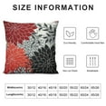 thumbnail image 5 of Nawypu Red and Black Gray Throw Pillow Covers Red Black Grey White Floral Pillows case 18x18 inch Modern Outdoor Cushion Cover for Home Couch Bed Sofa Patio,Double Side Printed, 5 of 5
