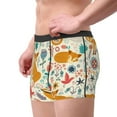 thumbnail image 2 of Kdxio Men's Boxer Briefs with Whimsical Fox Floral Garden Print - Comfortable and Breathable Underwear for Everyday Wear, 2 of 5