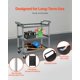 thumbnail image 3 of Carrito de servicio utilitario VEVOR, 3 niveles, 100 kg, carga gris, 3 of 9