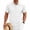 White, variant on Men’s Knit Polo Shirt with Short Sleeve Jacquard Textured Casual Collared Golf Shirt White