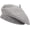 Melange Grey, variant on 1Pcs Wool French Beret Hat Solid Color Beret Cap for Women Girls