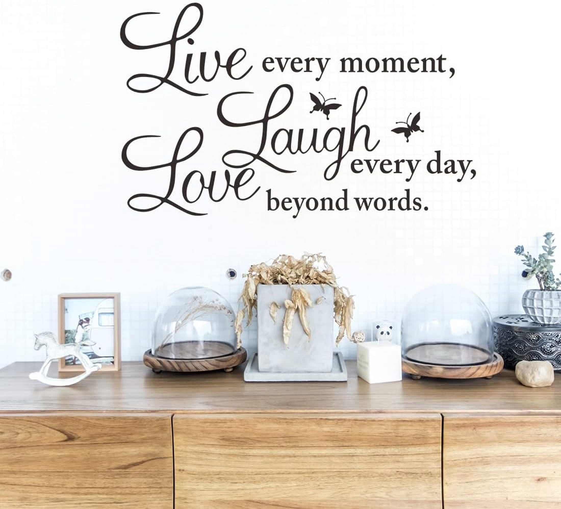 QTH Wall Sticker Wall Stickers Phrases Family Inspirational Mural Home Decor Wall Stickers Written Phrases Bedroom Living Room Office Wall Decorations Wall Stickers
