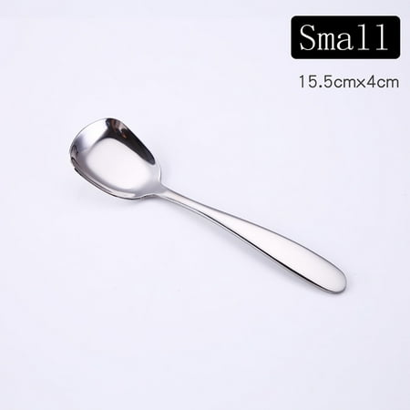 

Stainless Steel Soup Spoons Table Spoons Dinner Spoons Rice Spoons Special Squar Kitchen Tool ViLaViDe