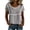 Gray#top for women cotton, variant on Empire Waist Tops for Women Short Sleeve Lace Patch Gauze Blouses Loose Fit Boho Casual Summer Beach Vacation Tunic Shirts Purple,S