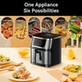 thumbnail image 3 of HOMEDAS® 8L/8.45QT 6-in-1 Stainless Steel Air Fryer,Oven Oilless Cooker with Digital LED Touch Screen, 6 Preset Cookings, Dishwasher-Safe Basket, 3 of 4