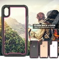 thumbnail image 5 of Clear Back Cover Case for Apple iPhone X (5.8 Inch), iPhone Xs Case 5.8", Shock-Resistant Cover Hard Plastic Durable Silicone Defender Case Protective Rugged Dust Proof Phone Protector Case (Rose), 5 of 6