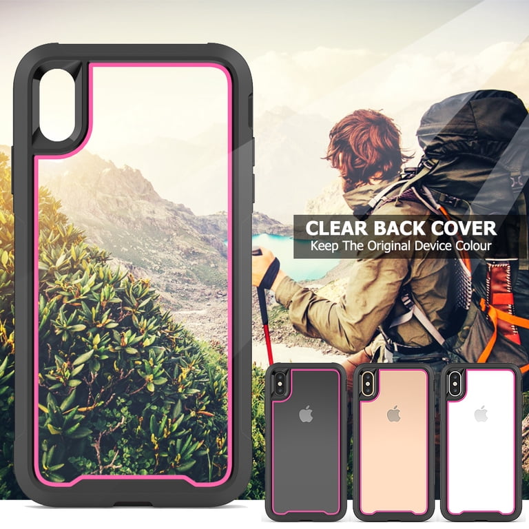 Clear Back Cover Case for Apple iPhone X (5.8 Inch), iPhone Xs