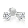 thumbnail image 1 of Boucles d'Oreilles en Diamant Rond 1/3ct tw, Or Blanc 14k, 1 of 2
