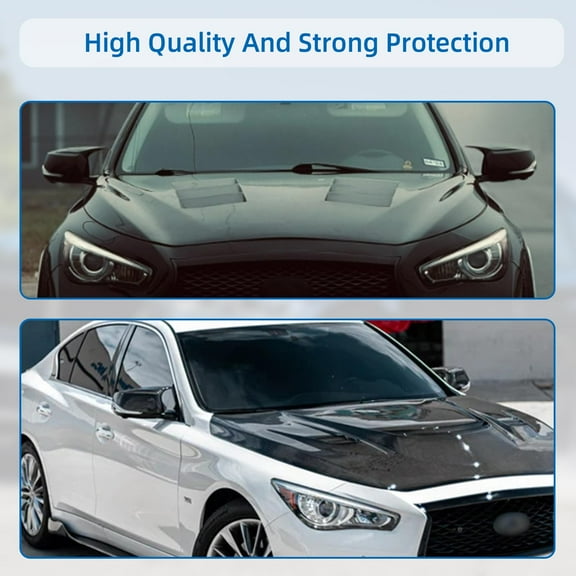 WheelX Door Rearview Mirror Cover Cap Compatible with Infiniti Q50 Sedan 2014-2020 Q60 Q70 QX30 QX50 2015-2020(Gloss Black),Side Mirror Covers Trim Replacement