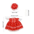 thumbnail image 2 of Elegant Style Dress Sets with Heart Lace and Pearl Necklaces for 23in Porch Geese, Lovely Costume Outfits for Home Porches, Gardens and Figurine Decorative Dressing, 2 of 8