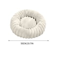 thumbnail image 3 of Hvmvliv Cats Bed Dogs and Cats Bed Donut Warming Cozy Soft Round Bed Plush Pet Cushion Bed for Small Medium Dogs and Cats 19.7x19.7in, 3 of 7