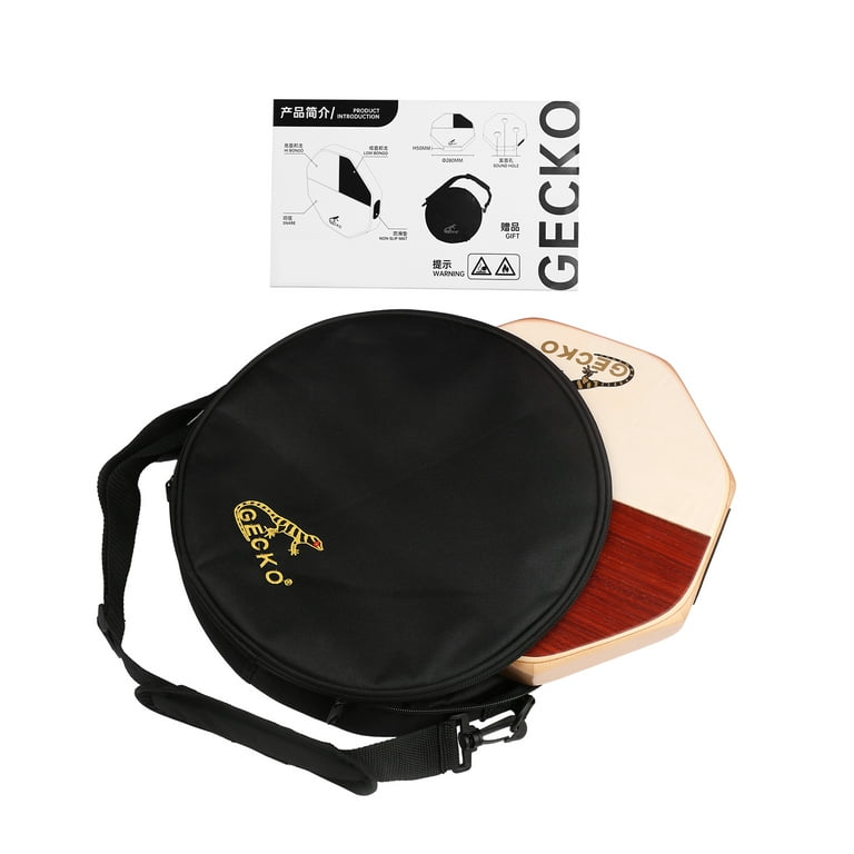 GECKO Portable SD6 Cajon Drum Hand Percussion with Travel Bag Ideal for  Camping 