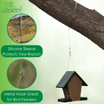 thumbnail image 2 of Songbird Essentials Bird Feeder Hanger Limb Protector Stainless Steel Cable Hanger 36 in, 2 of 8