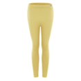 thumbnail image 5 of Gibobby pantalones de mujer Pantalones largos informales a la moda con estampado de cintura alta para mujer que mantienen el calor（Amarillo， L), 5 of 5