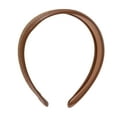 thumbnail image 3 of Unique Bargains 1 Pc Headband Grid Wide-brimmed Hair Accessories for Women Deep Coffee Color, 3 of 5
