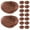 Light Brown, variant on MasteelfCA 16Pcs Simulated Bird Nest Garden Bird Nest Ornaments Decorative Photography Props Dinner Plate Decor