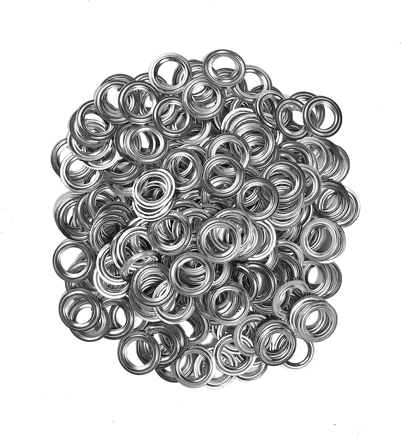 1000pcs Grommets 3/8 I h (10mm) Washers and Grommets Kit for Grommet Tool, Banner & Posters Metal Grommets Eyelets for Fabric Clothes Leather Belt Pu hing